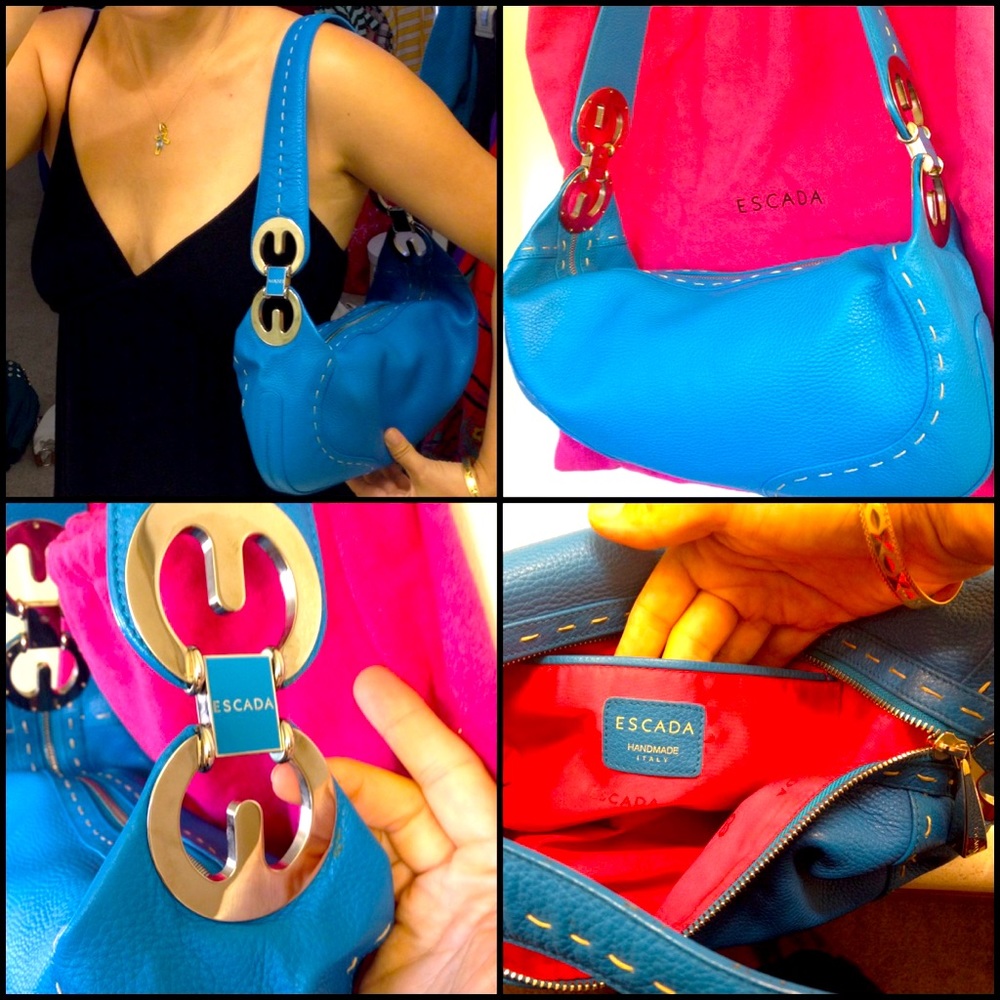 COPY - Genuine leather Escada shoulder bag in mint condition